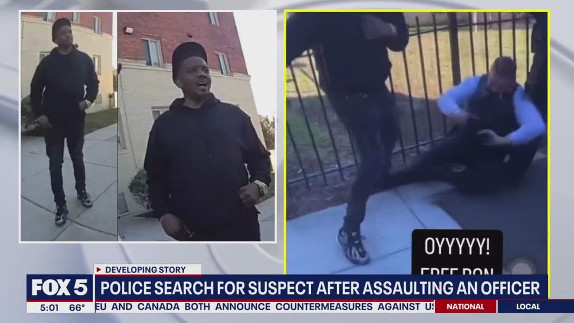 Video shows attack on DC police officer